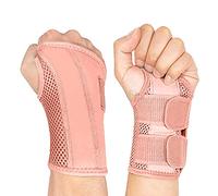 NuCamper Tutore per Polso Tunnel Carpale Mano Destra Sinistra per Uomini Donne, Polso Notturno Supporto per Sonno Stecche Stabilizzatore del Braccio con Manicotto di Compressione Cinghie Regolabili