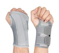 NuCamper Tutore per Polso Tunnel Carpale Mano Destra Sinistra per Uomini Donne, Polso Notturno Supporto per Sonno Stecche Stabilizzatore del Braccio con Manicotto di Compressione Cinghie Regolabili