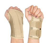 NuCamper Tutore per Polso Tunnel Carpale Mano Destra Sinistra per Uomini Donne, Polso Notturno Supporto per Sonno Stecche Stabilizzatore del Braccio con Manicotto di Compressione Cinghie Regolabili