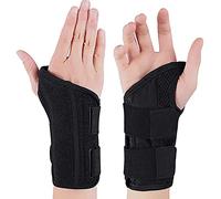 NuCamper Tutore per Polso Tunnel Carpale Mano Destra Sinistra per Uomini Donne, Polso Notturno Supporto per Sonno Stecche Stabilizzatore del Braccio con Manicotto di Compressione Cinghie Regolabili