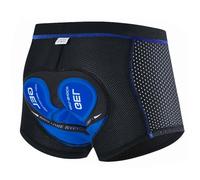 NuCamper Uomo Pantaloncini da Ciclismo Imbottiti con Elastico 5D Gel Seat Pad Resistente agli Urti Asciugatura Rapida Traspirante Pantaloni da Ciclismo Intimo da Bicicletta