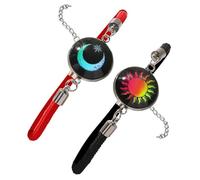 Nucelit 1 paio di braccialetti unisex in pelle luminosi, comodi braccialetti regolabili regalo per gli appassionati di moda braccialetti d'amore alla moda, Misura unica, come descritto