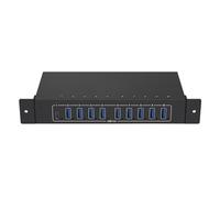 Nucelit 10 Porte USB3 Centro 5Gbps Coordinate Dati Capacità di Ricarica 105W Piano metallico industriale per il controllo del gruppo telefonico e la copia di file di massa