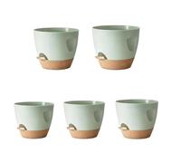Nucelit 5 scomparti per piante con funzione di irrigazione automatica, contenitori decorativi moderni per gli appassionati di giardinaggio domestico con vassoio