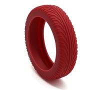 Nucelit 8 coperture in silicone per proteggere le ruote dei bagagli, riducono le ruote del carrello e la copertura degli accessori da viaggio silenziosi, Vino rosso, Small