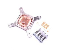 Nucelit 9x9cm Speciale In Acciaio Inox Blocco di Raffreddamento Ad Acqua Computer CPU Liquido di Raffreddamento di Acqua Dissipatore