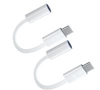 Nucelit Adattatore intrecciato da USB C a 3,5 mm per cuffie supporta la ricarica e fornisce cavo intrecciato per cuffie da studio USB C