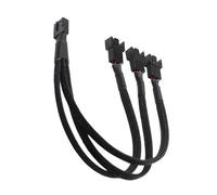 Nucelit Adattatore splitter ventola a 4 pin, cavo di prolunga da 1 a 3 per raffreddamento multiplo, con sincronizzazione di segnali e alimentazione