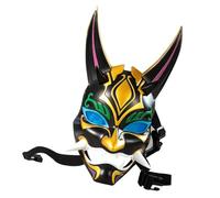 Nucelit Anime Game Figure Xiao Light Up Full Face Con Interruttori di Induzione Guanto Halloween Genshin Impatti Patronus Anime Game Figure Xiao