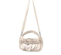 Nucelit Bella borsa a tracolla con fiocchi in pelle PU borsa a tracolla messaggeri increspati borsa estetica per tutti i giorni increspato mano per le donne in pelle PU tracolla bella fiocco spalla