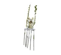 Nucelit Bellissimi campanelli a vento a forma di animale da appendere, realistici, scultorei a vento, campanelli per rilassare patii e suoni rilassanti del giardino