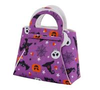 Nucelit Borsa a mano in feltro a forma di zucca, per bambini, per feste di Halloween e dolcetti, B, Medium
