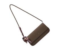 Nucelit Borsa a tracolla alla moda in pelle PU borsa ascellare semplice lettera ascella retrò borse pendolarismo donne ascella, Marrone