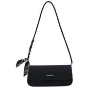 Nucelit Borsa a tracolla alla moda in pelle PU borsa ascellare semplice lettera ascella retrò borse pendolarismo donne ascella, Nero
