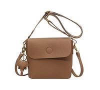 Nucelit Borsa a tracolla colorata per le donne Borsa a tracolla semplice Secchio Moda Piccola Piazza Signore PU Messenger Donna Colore Crossbody Borsa a tracolla in pelle PU Borsa a tracolla Messenger
