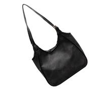 Nucelit Borsa a tracolla di grande capacità per donna borsa con manico superiore borsa moda ascellare borsa pianura ascella shopping donna ascella, Nero