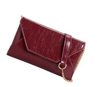 Nucelit Borsa a tracolla foderata moderna Modificabile Crossbody Belt Multiple Pouch Attraente Fine PU Sostanza Sottile PU Borsa a tracolla, Rosso