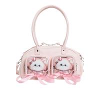 Nucelit Borsa a tracolla trasparente alla moda Itabag Borsa a tracolla con display anime borsa a tracolla per donne ragazze regali trasparente messaggeri, B
