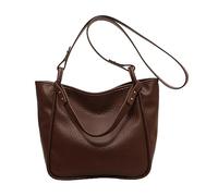 Nucelit Borsa alla moda sotto le ascelle Borsa a tracolla Tote colore ascellare Tote per le donne Lavoro Viaggio Incontri Spalla per le donne Cerniera Pelli Houlder Ossbody Borsa da donna, Caff