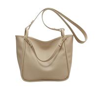 Nucelit Borsa alla moda sotto le ascelle Borsa a tracolla Tote colore ascellare Tote per le donne Lavoro Viaggio Incontri Spalla per le donne Cerniera Pelli Houlder Ossbody Borsa da donna, Beige