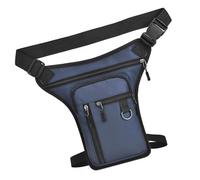 Nucelit Borsa funzionale da gamba per esterni, tracolla regolabile, grande borsa a tracolla laterale, marsupio laterale essenziale, Blu