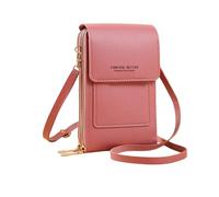 Nucelit Borsa in pelle alla moda con pannello di visualizzazione trasparente per la gestione rapida del telefono City Passenger Touch Panel Pack, A