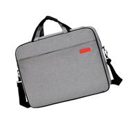 Nucelit Borsa messaggera professionale per computer portatile, con comode maniglie e divisori imbottiti, alla moda, per donne e uomini, borsa antiurto, grigio