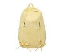 Nucelit Borsa passeggero permanente in poliammide per studenti Costruzione sottile Vano notebook fedele Meteo Tessuto immunitario Zaino passeggero Cinghie ergonomiche, Giallo, Small