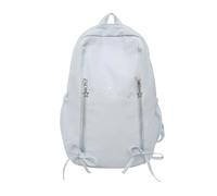 Nucelit Borsa passeggero permanente in poliammide per studenti Costruzione sottile Vano notebook fedele Meteo Tessuto immunitario Zaino passeggero Cinghie ergonomiche, Blu, Small