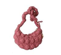 Nucelit Borsa per ascelle Borsa a tracolla di grande capacità versatile colore da viaggio per tempo liberoCrossbody nuvola plissettata sotto le ascelle nuvola pieghettata, Rosso mattone