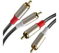 Nucelit Cavo di prolunga maschio a maschio, cavo adattatore per proiettori HDTV, lunghezza 1 m, 2 m, 3 m, 5 m, cavo sbilanciato