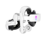 Nucelit Cinghia per la testa personalizzabile per fasce per cuffie con batteria multi angolo da 1000 mAh per ventilatore/auricolari e livelli di vento elevato