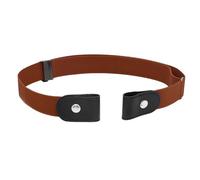 Nucelit Cintura invisibile dimagrante per uso quotidiano ed eventi speciali hardware premium 8 colori moda larghezza 3x100 cm fibbia accessorio unisex cintura invisibile, Marrone, 100 cm