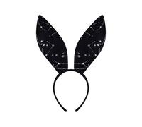 Nucelit Costume da donna con orecchie da coniglio, collare, papillon, polsino, coda di coniglietto, coniglietti pasquali, set per Halloween, cosplay, feste, costumi cosplay