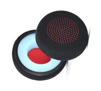 Nucelit Cuscinetti auricolari in pelle proteica di alta qualità, compatibili con cuffie Poly 7300 7310 7320 7410 comode cuffie isolanti traspiranti cuscinetti auricolari a rete da calcio