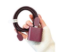 Nucelit Custodia per caricabatterie da 20 W con supporto per cavo e protezioni per connettori, set da 5 pezzi, cover in silicone per adattatore per telefono Defender