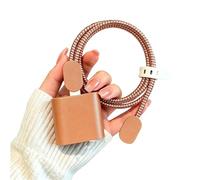 Nucelit Custodia per caricabatterie da 20 W con supporto per cavo e protezioni per connettori, set da 5 pezzi, cover in silicone per adattatore per telefono Defender