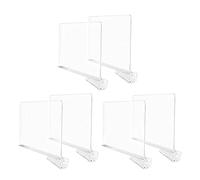 Nucelit Divisorio trasparente in acrilico per vestiti, divisorio da scrivania, divisore da parete, separatore, mensola divisoria in acrilico per armadi, vestiti, divisori, separatori per armadio