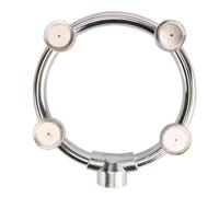 Nucelit Efficiente testa nebulizzata circolare in acciaio inox per irrigazione uniforme del giardino con ugelli resistenti al risparmio idrico