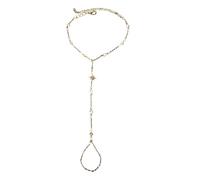 Nucelit Elegante Strass Impreziosito Star Finger Catena Gioielli A Mano Per Le Donne Disegni Eleganti Giorno A Notte Indossare Finger Set, Misura unica, come descritto