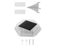 Nucelit Luce solare a terra impermeabile per esterni a LED Illuminazione paesaggistica per giardino percorso piscina area con ABS ricaricabile Piano LED Solar Trail Radiances per giardino