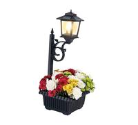 Nucelit Luce solare del contenitore del fiore per la decorazione esterna automatica della cassa della decorazione per la porta anteriore posteriore della lampada solare esterna del giardino