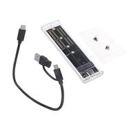Nucelit M.2 SSD Enclosure NVME Portocol USB TypeC Hard Drive Case Box Portatile per M.2 NVMe SSD 2230 2242 2260 2280 Custodia Portatile