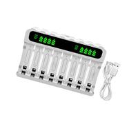 Nucelit Multi slot di ricarica dedicato alle batterie AA e 3A che offrono una ricarica rapida LED e meccanismi di protezione sicuri