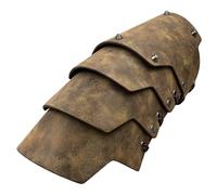 Nucelit Parabraccia medievale steampunk, cosplay cavaliere quattro strati bracers gioco di ruolo bracciale protezione palcoscenico costume gioco di ruolo, bronzo, Taglia unica