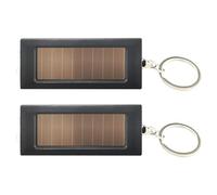 Nucelit Portachiavi compatto a energia solare con modalità SOS, luce LED ricaricabile per campeggio e preparazione alle crisi, strumento portachiavi per avventure notturne e uso in crisi