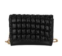 Nucelit PU Grid Crossbody Bag Borse a tracolla Satchel Moda e Funzionalità Trendy Donna ' s borsa, Nero