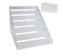 Nucelit Robusto organizer per vernice stand Artist Paint Storage Solution 7 strati acrilico rack e organizer per pennelli per studio rack