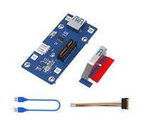 Nucelit Scheda adattatore PCIE 1X per espandere le funzionalità del computer, adatta per server, desktop, connessione efficiente, dispositivo con luce LED