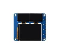 Nucelit Scheda di espansione a triplo schermo LCD da 2 pollici e due schermi secondari blu da 0,96 pollici Risorse di sviluppo OLED-LCD HAT